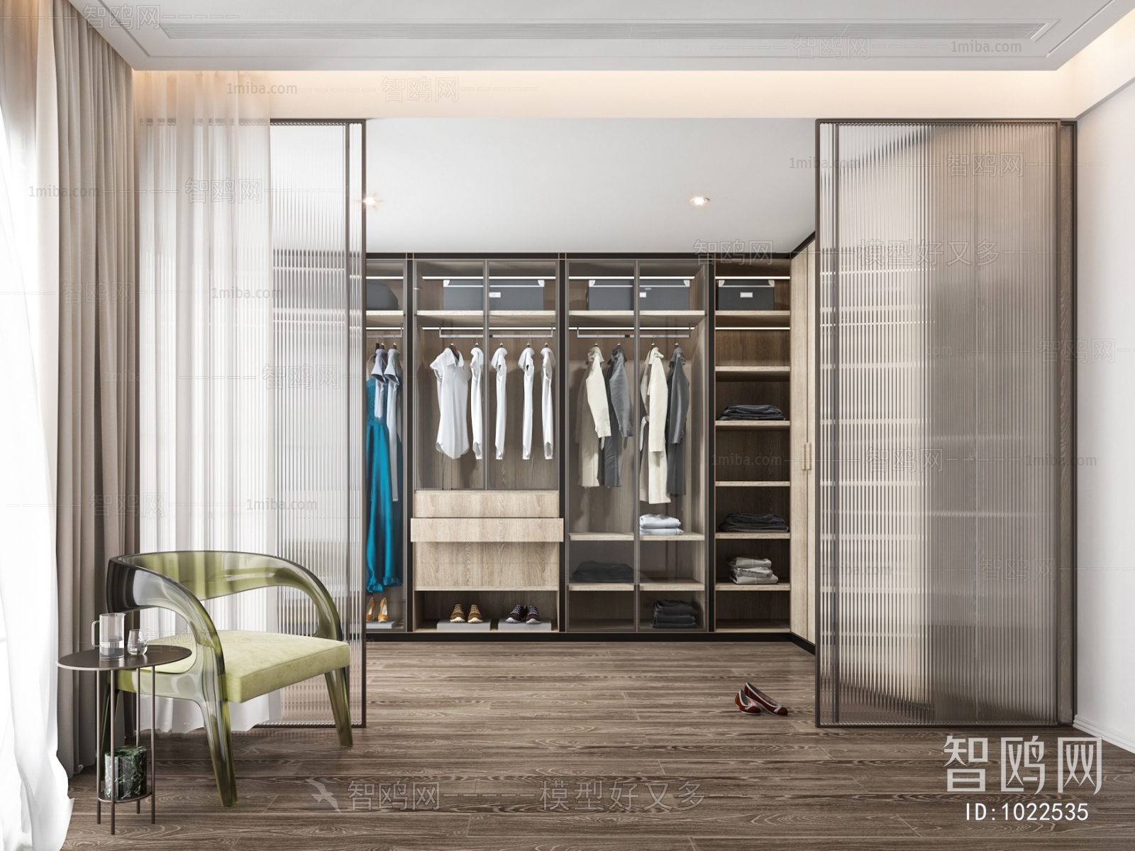 Modern Clothes Storage Area