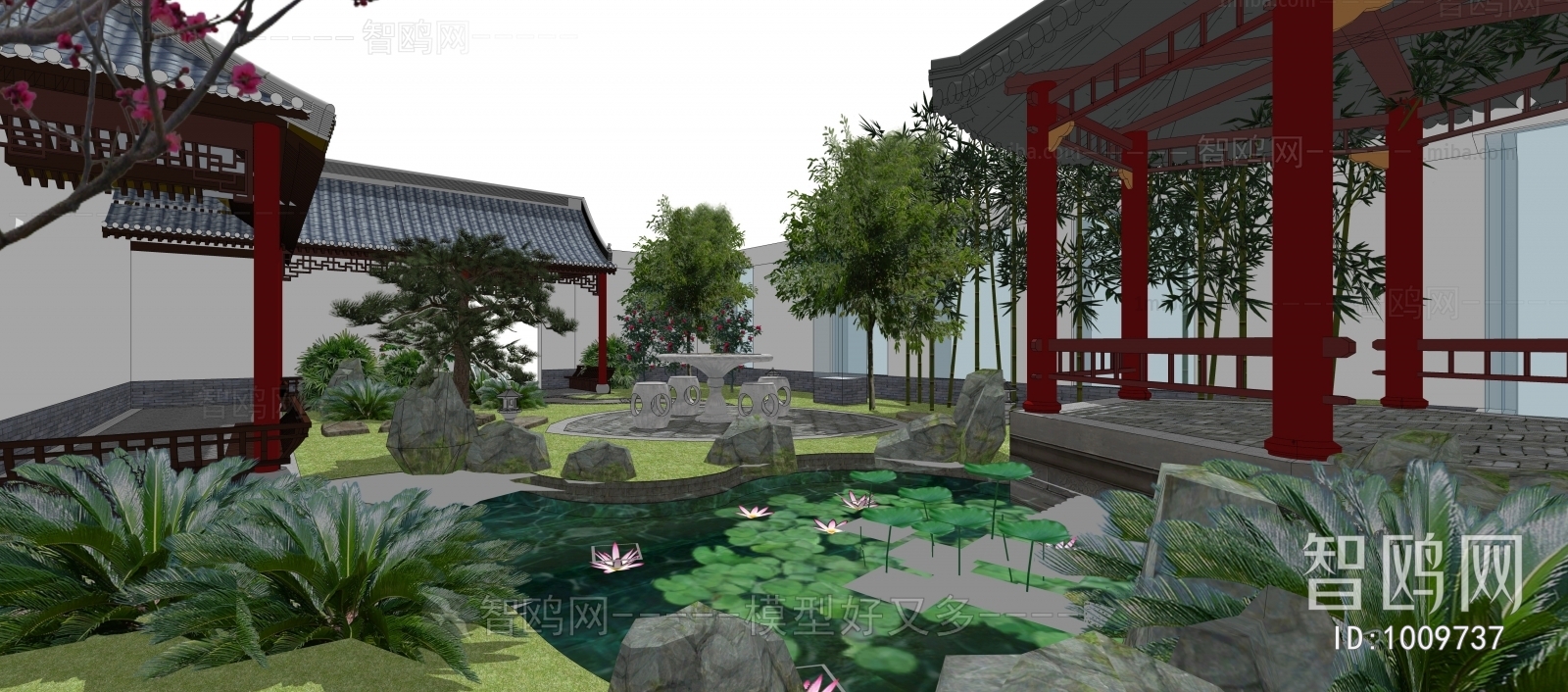 Chinese Style Courtyard/landscape