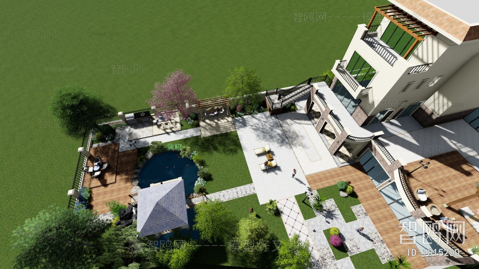 New Chinese Style Villa Appearance