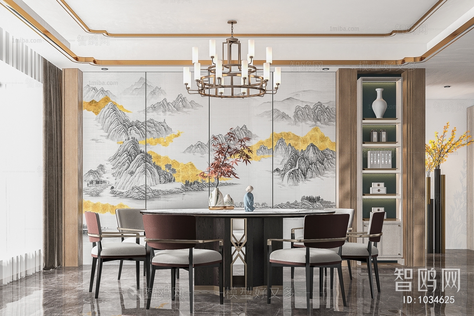 New Chinese Style Dining Room