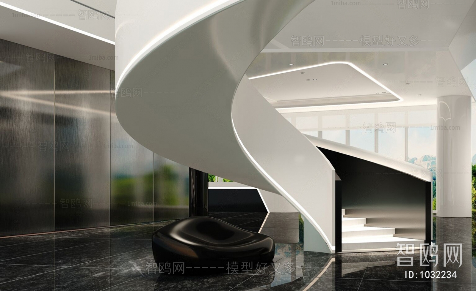 Modern Rotating Staircase