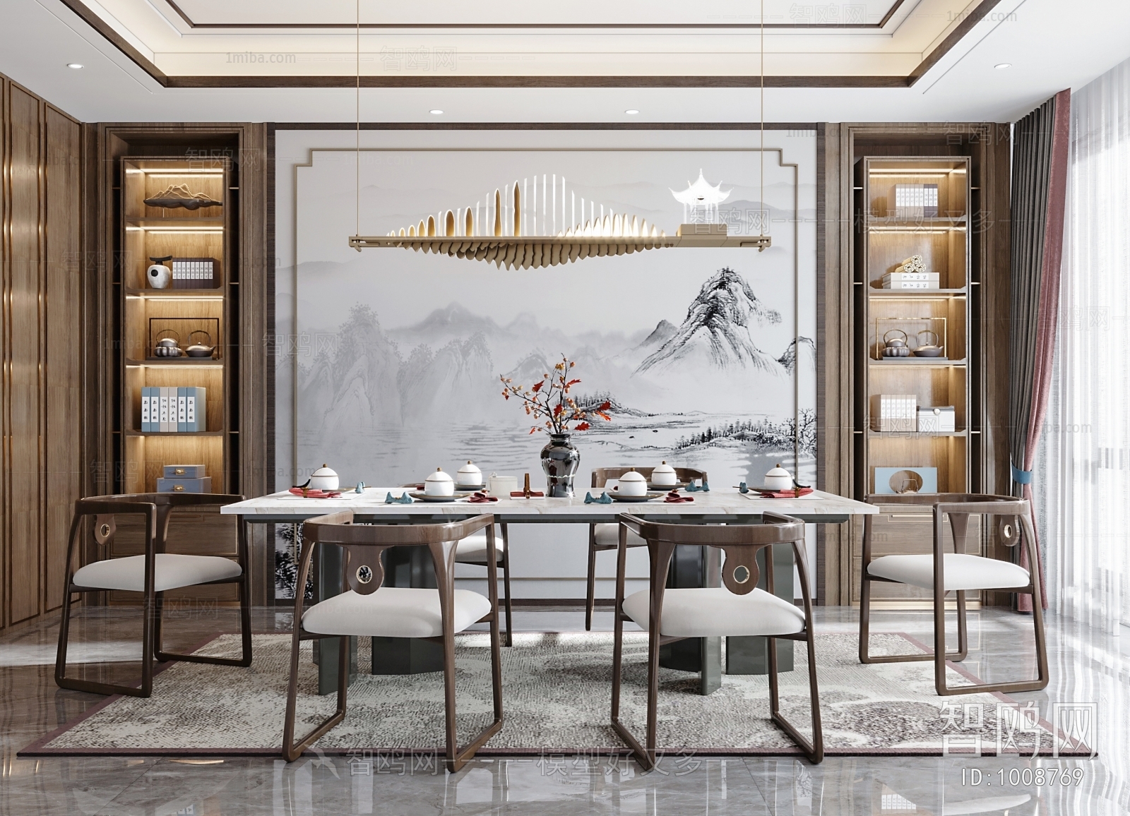 New Chinese Style Dining Room