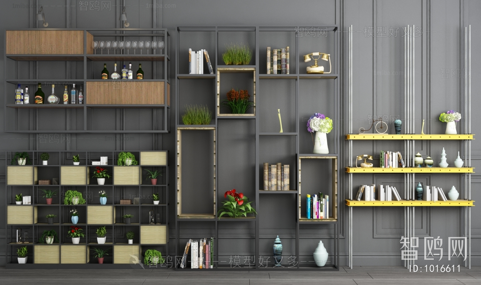 Industrial Style Decorative Cabinet