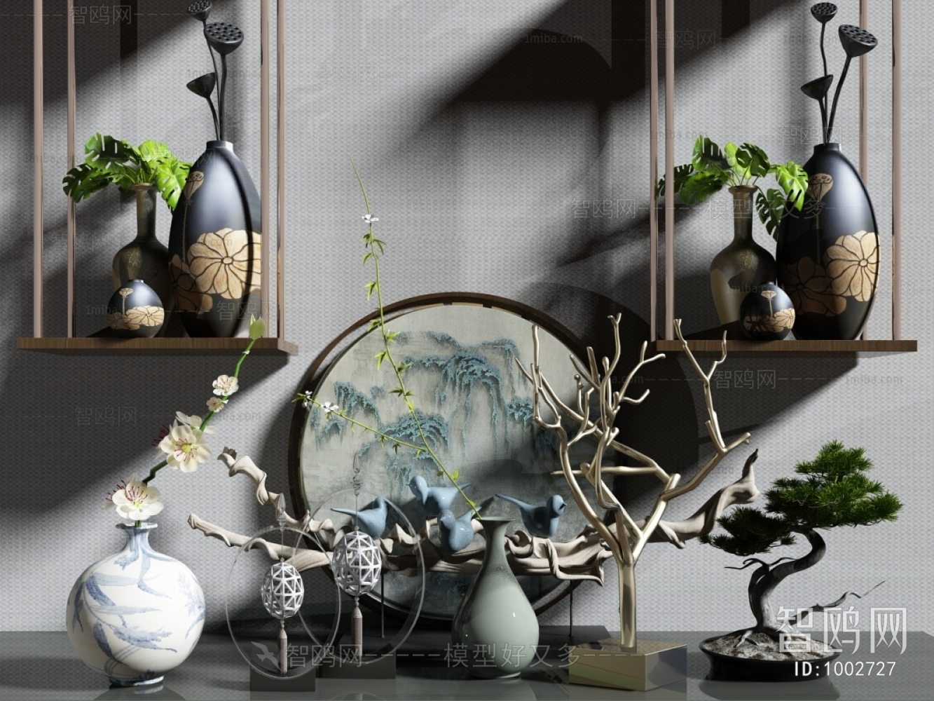 New Chinese Style Decorative Set