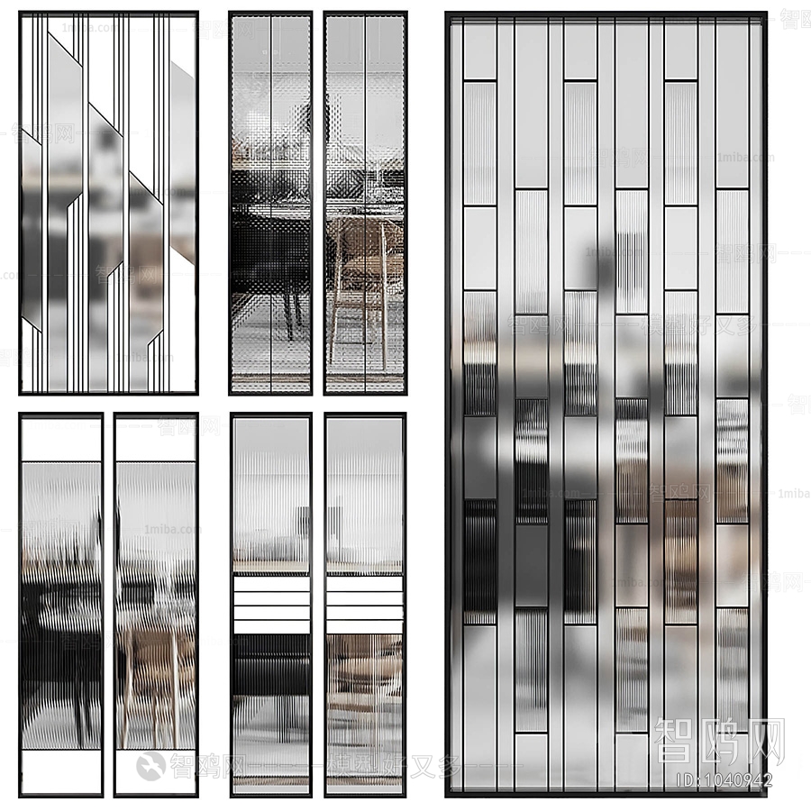 Modern Glass Screen Partition