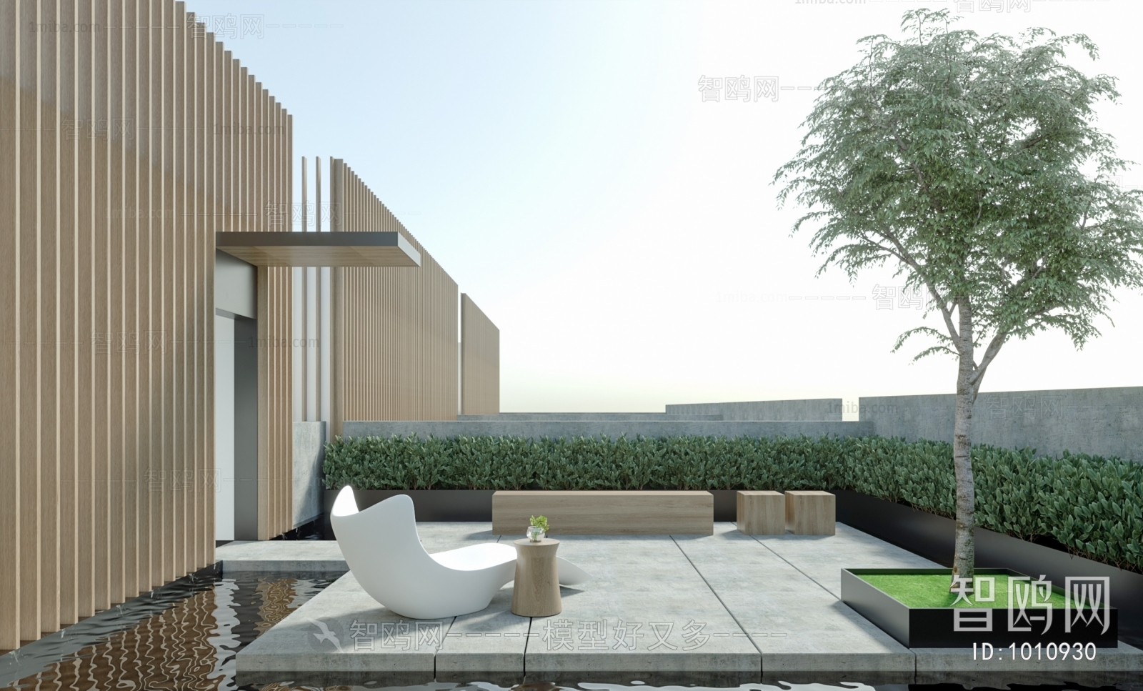 Modern Courtyard/landscape