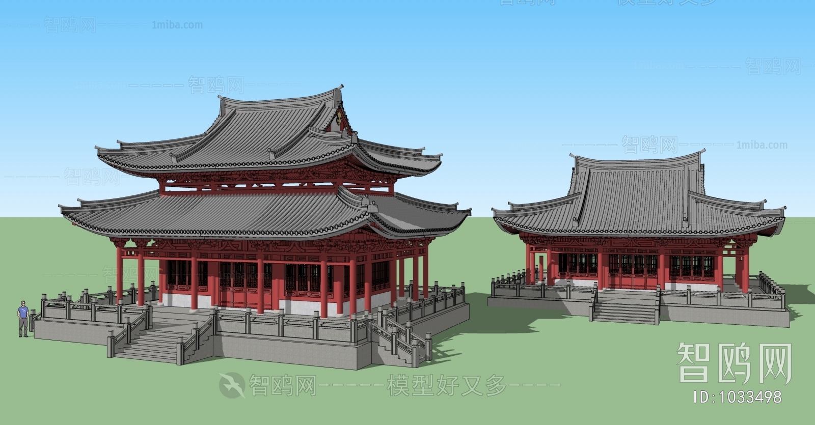 Chinese Style Ancient Architectural Buildings