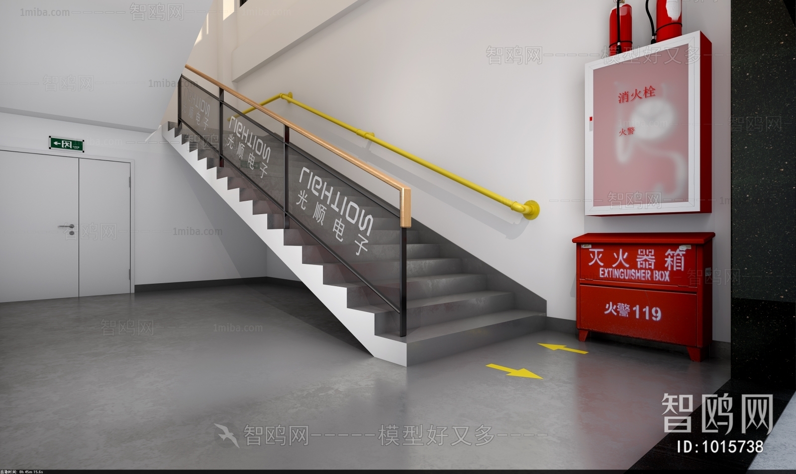 Industrial Style Stair Balustrade/elevator