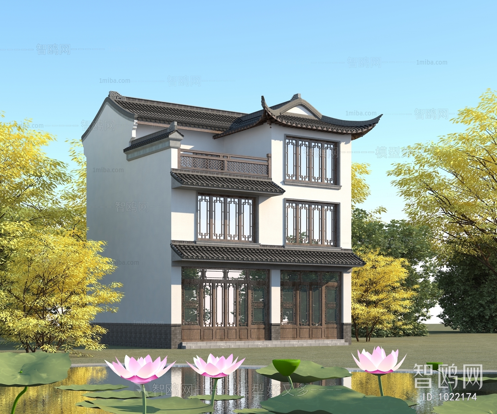 Chinese Style Villa Appearance