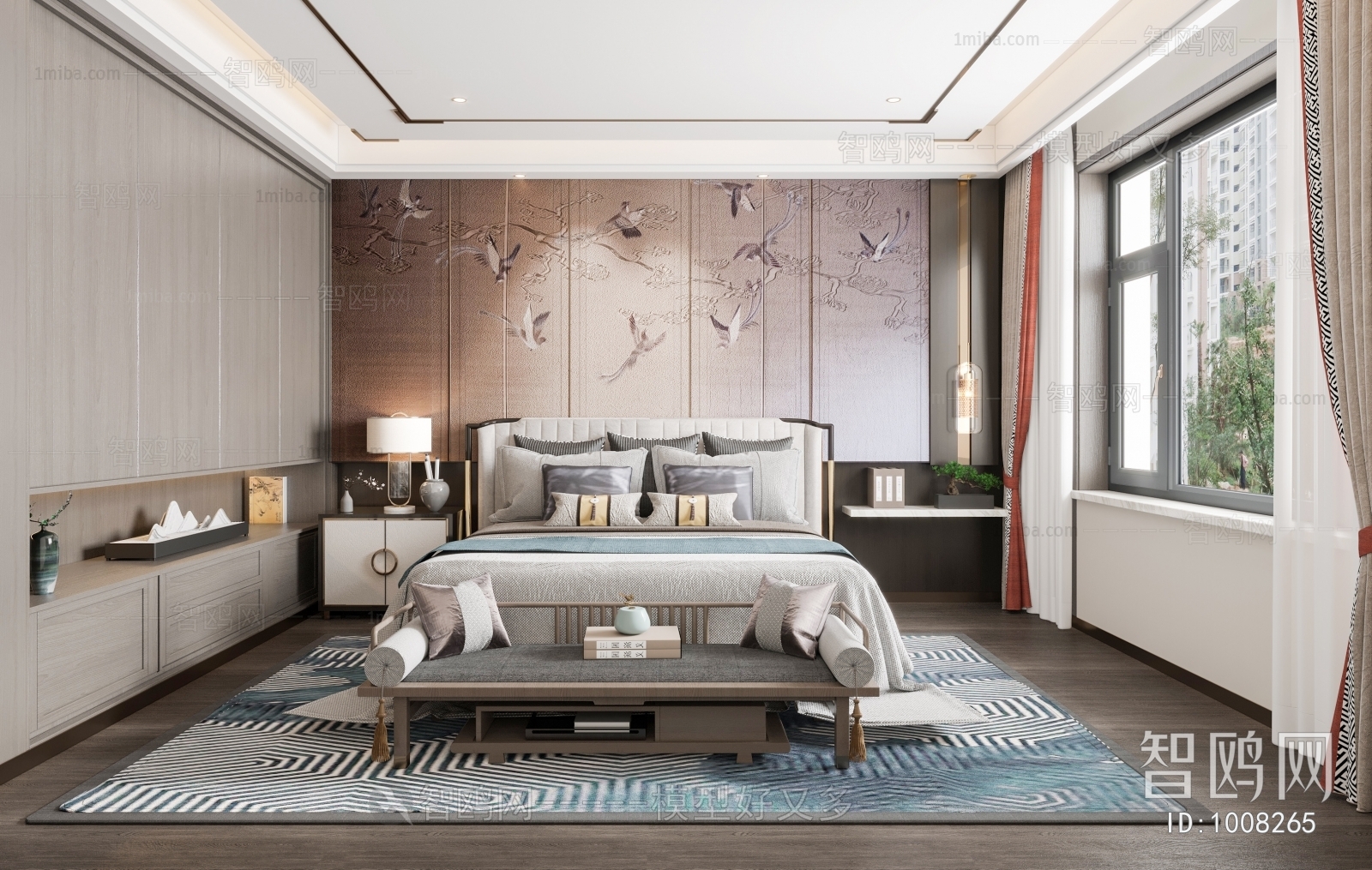 New Chinese Style Bedroom