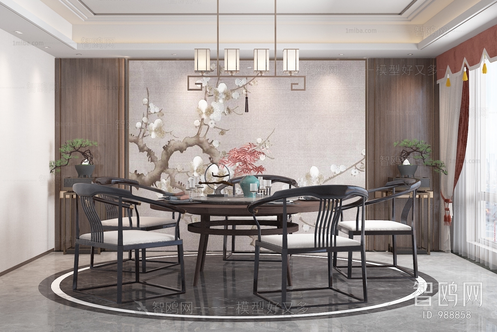 New Chinese Style Dining Room