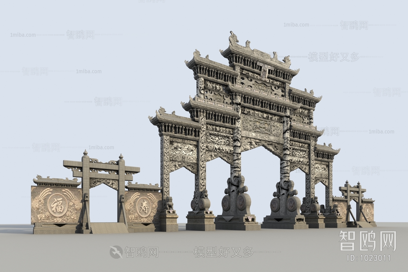 Chinese Style Building Component