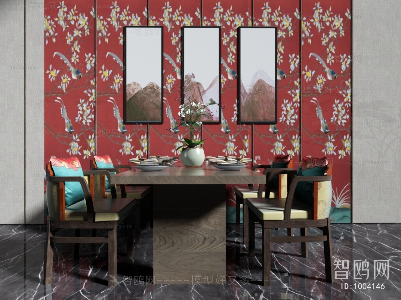 New Chinese Style Dining Table And Chairs