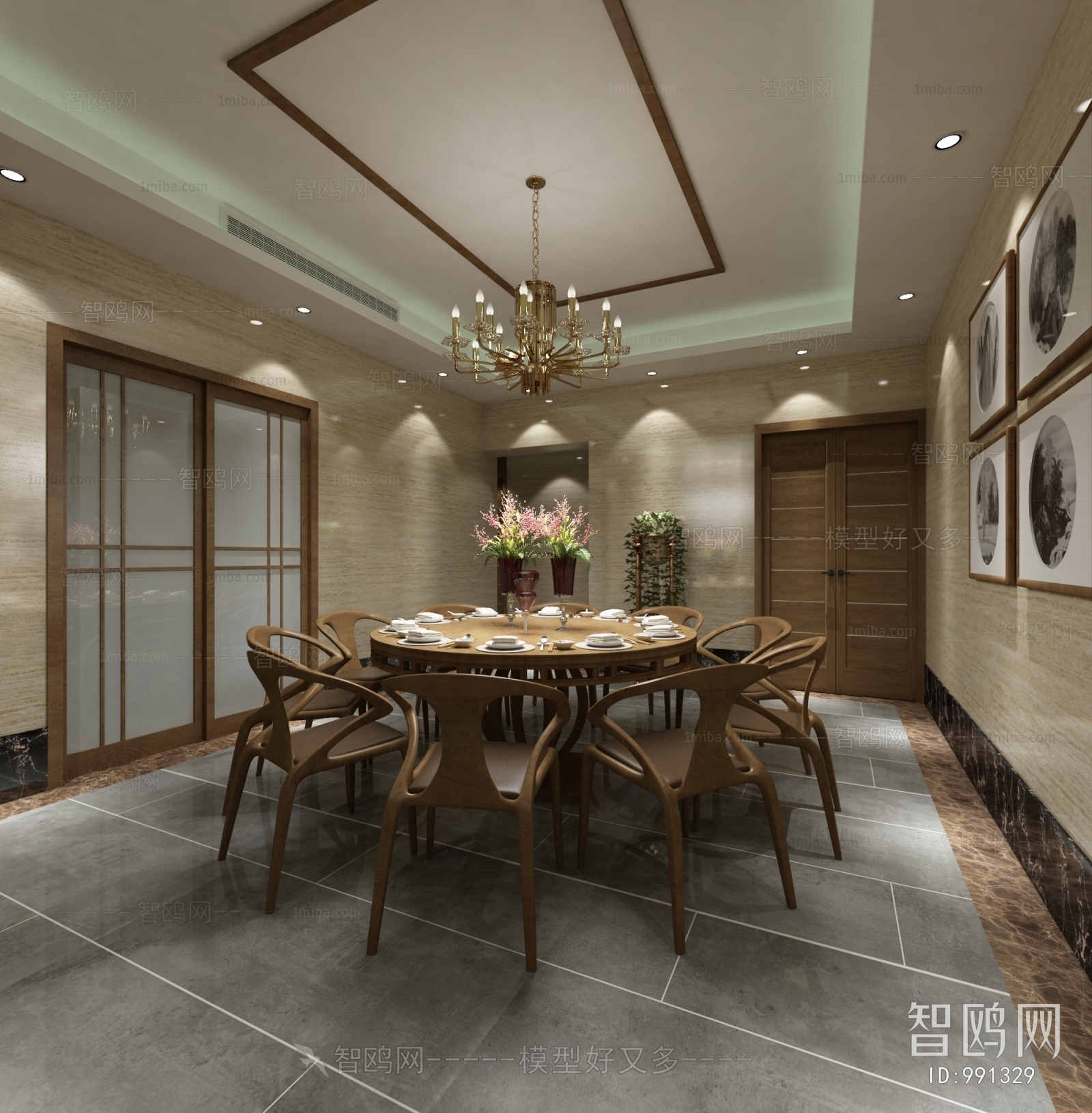 New Chinese Style Dining Room