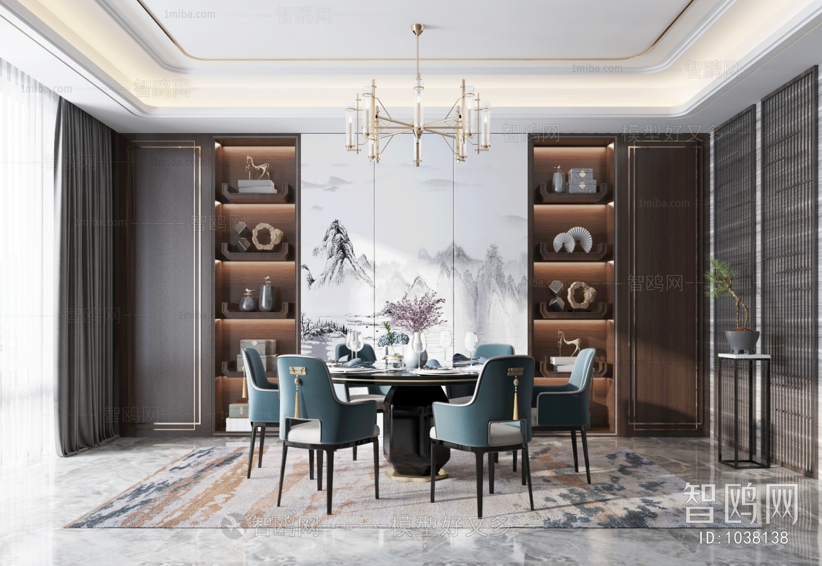 New Chinese Style Dining Room