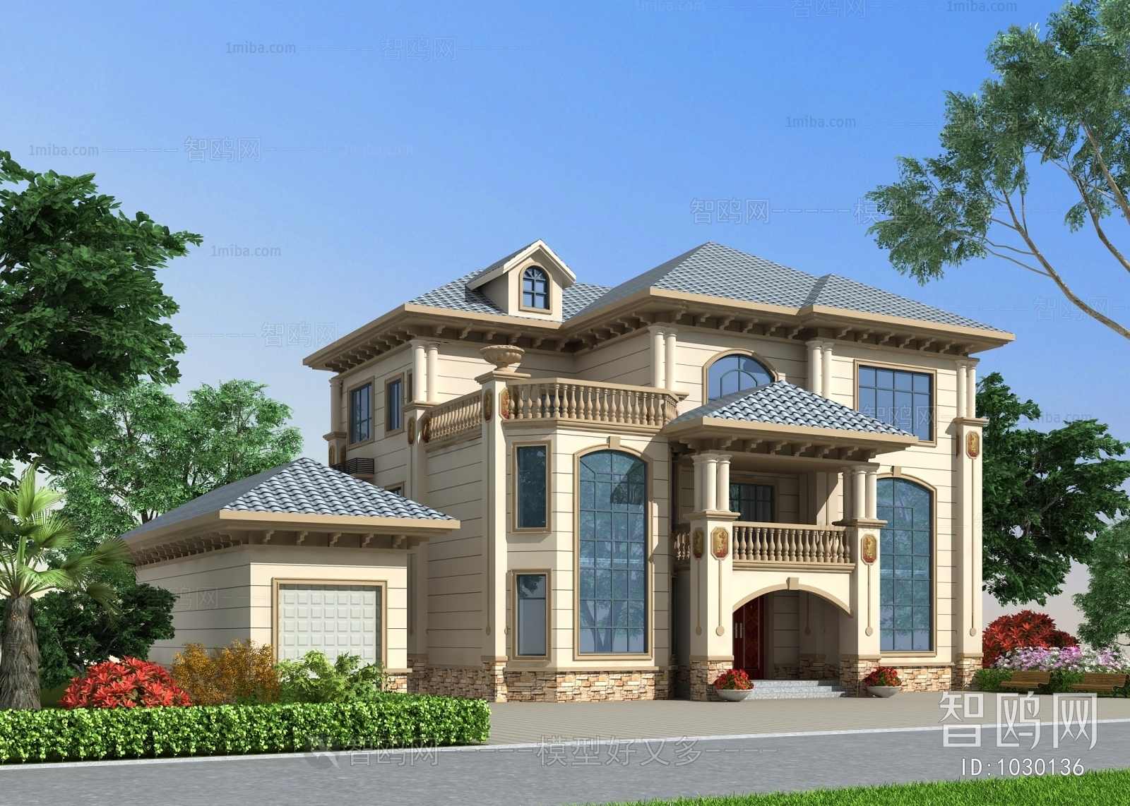 Simple European Style Villa Appearance