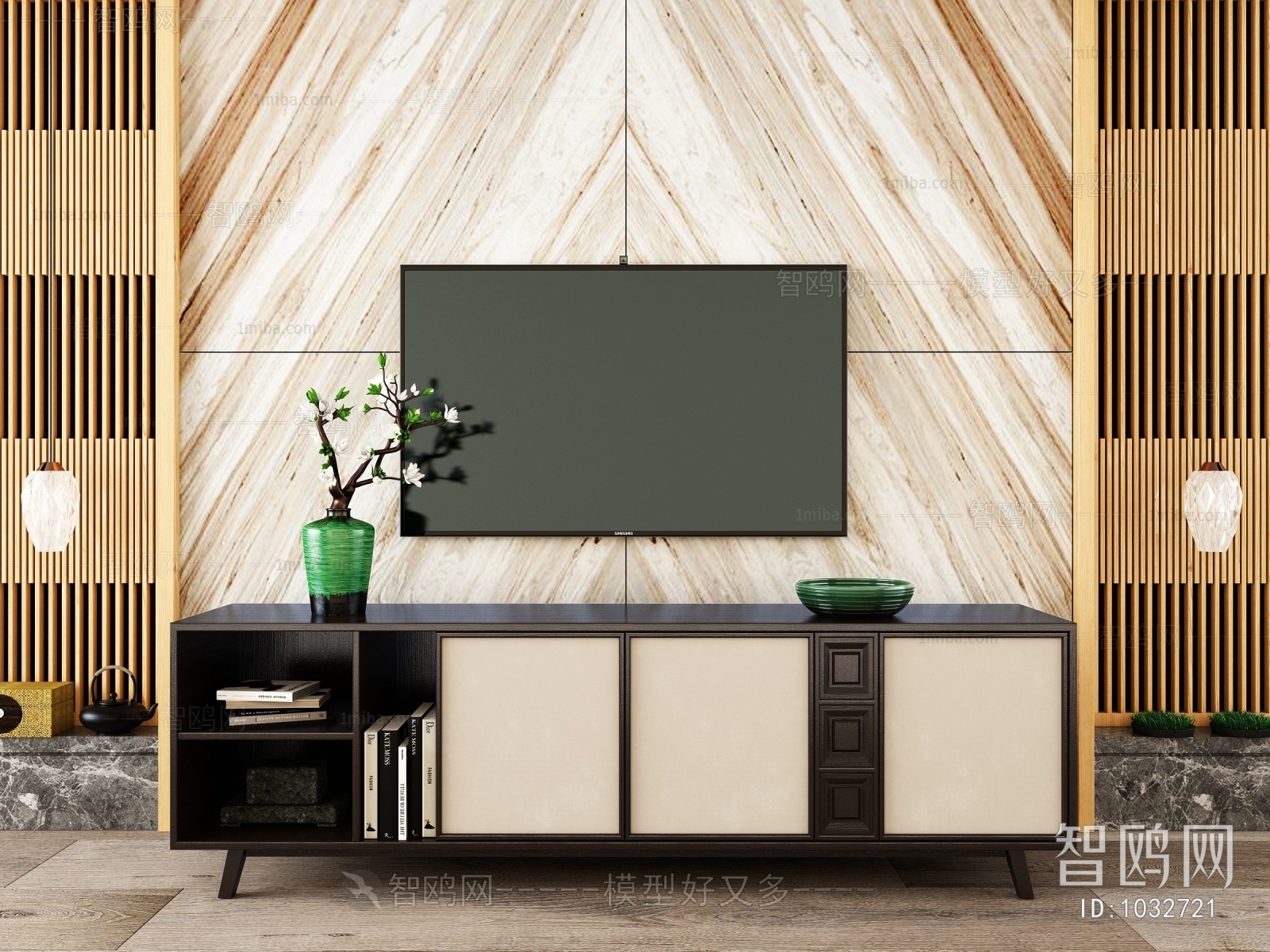 New Chinese Style TV Cabinet