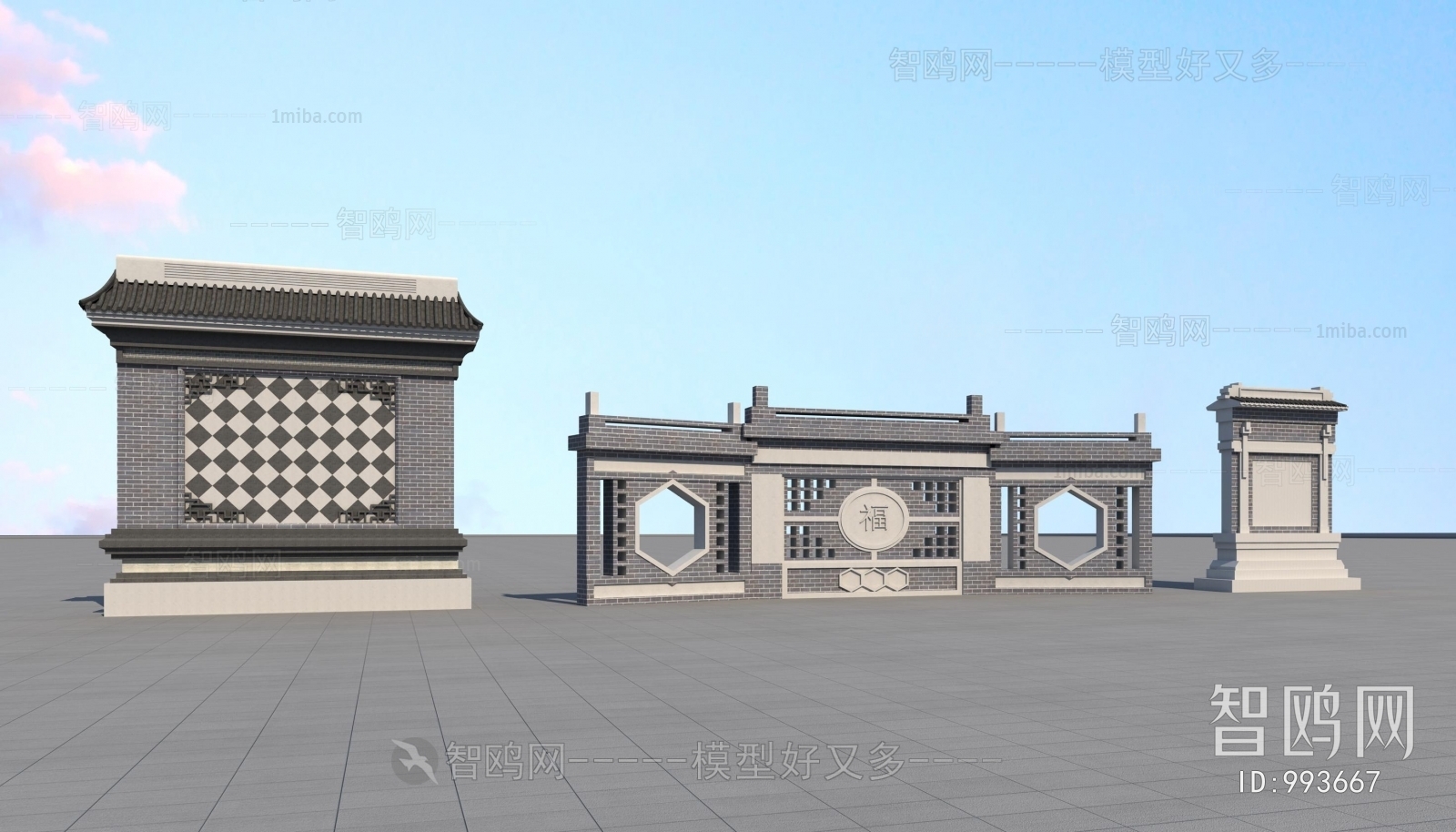 Chinese Style Building Component