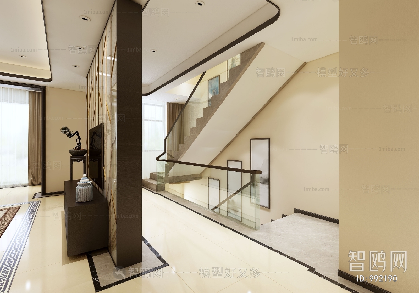 New Chinese Style Stairwell