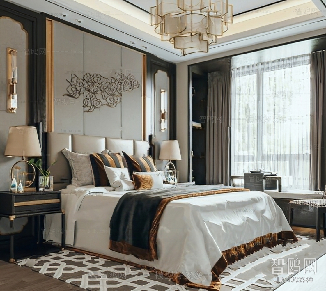 New Chinese Style Bedroom