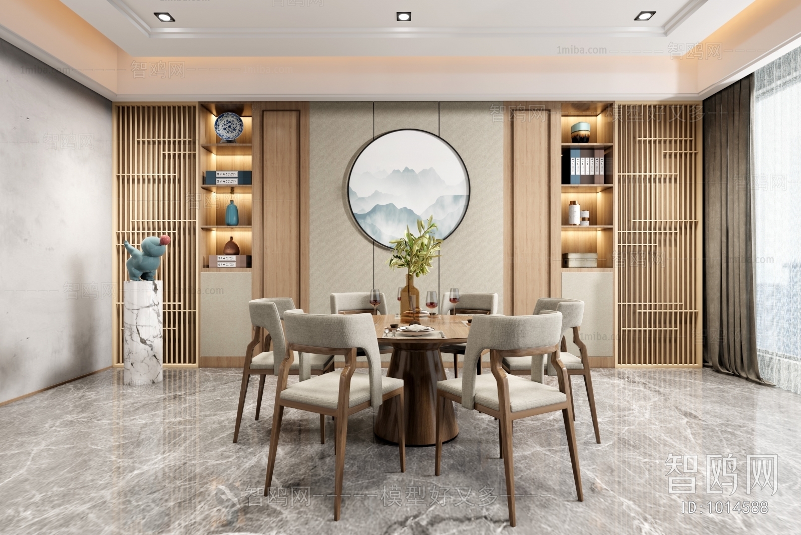 New Chinese Style Dining Room