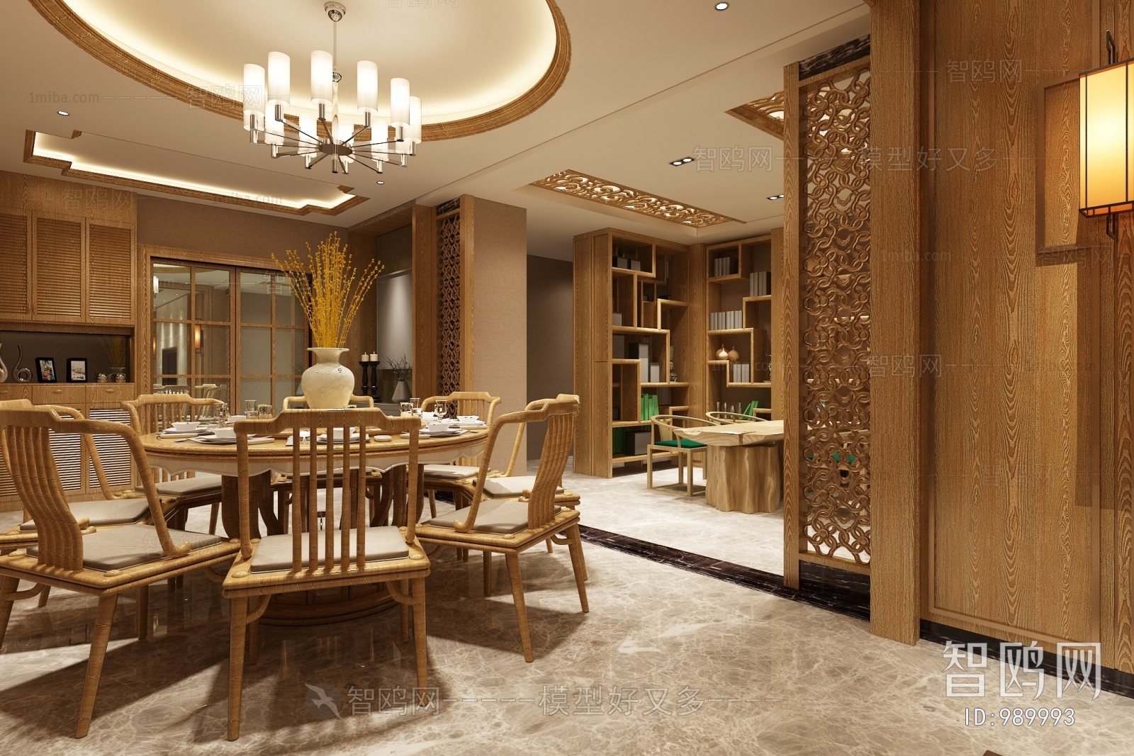 New Chinese Style Dining Room