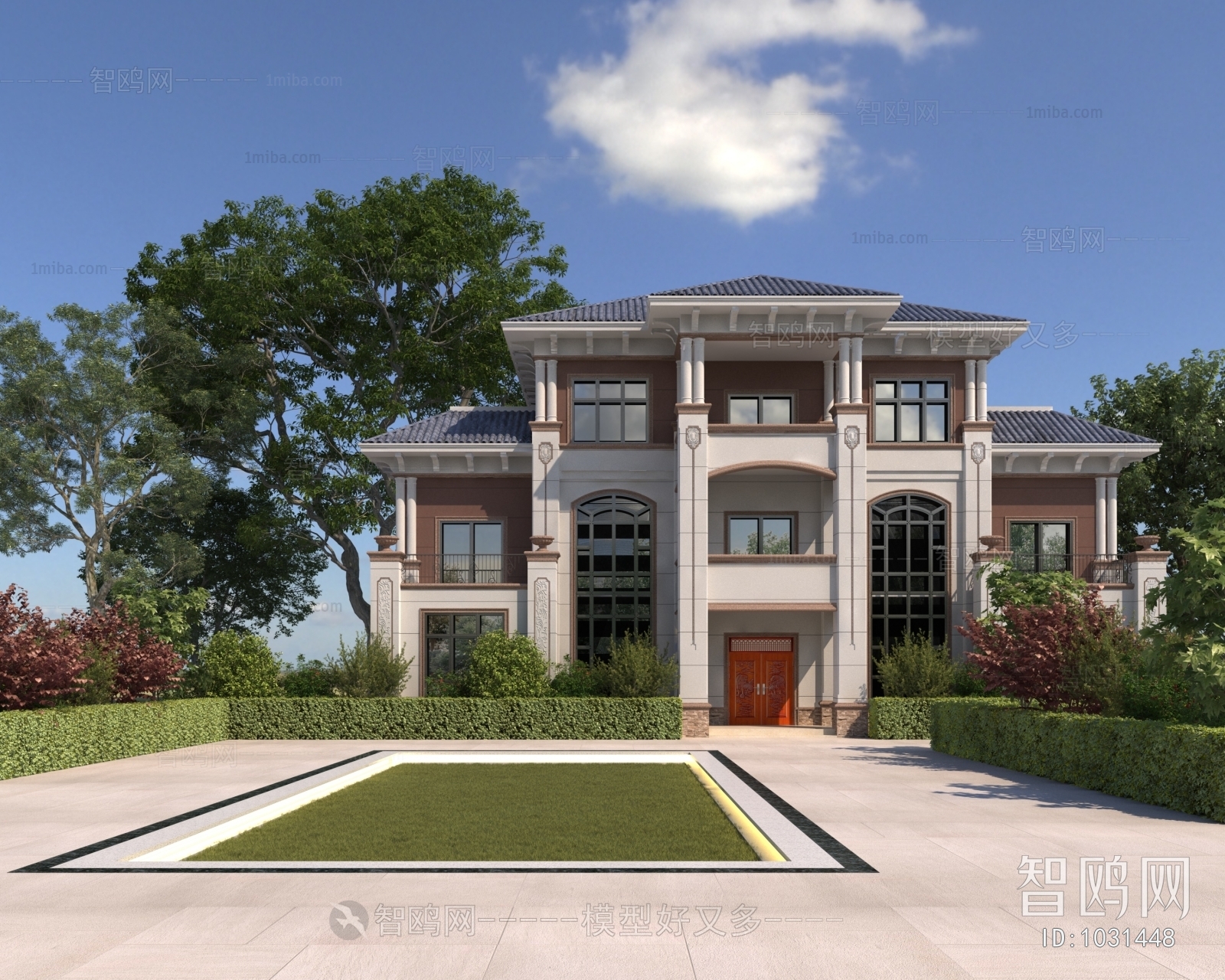 Simple European Style Villa Appearance