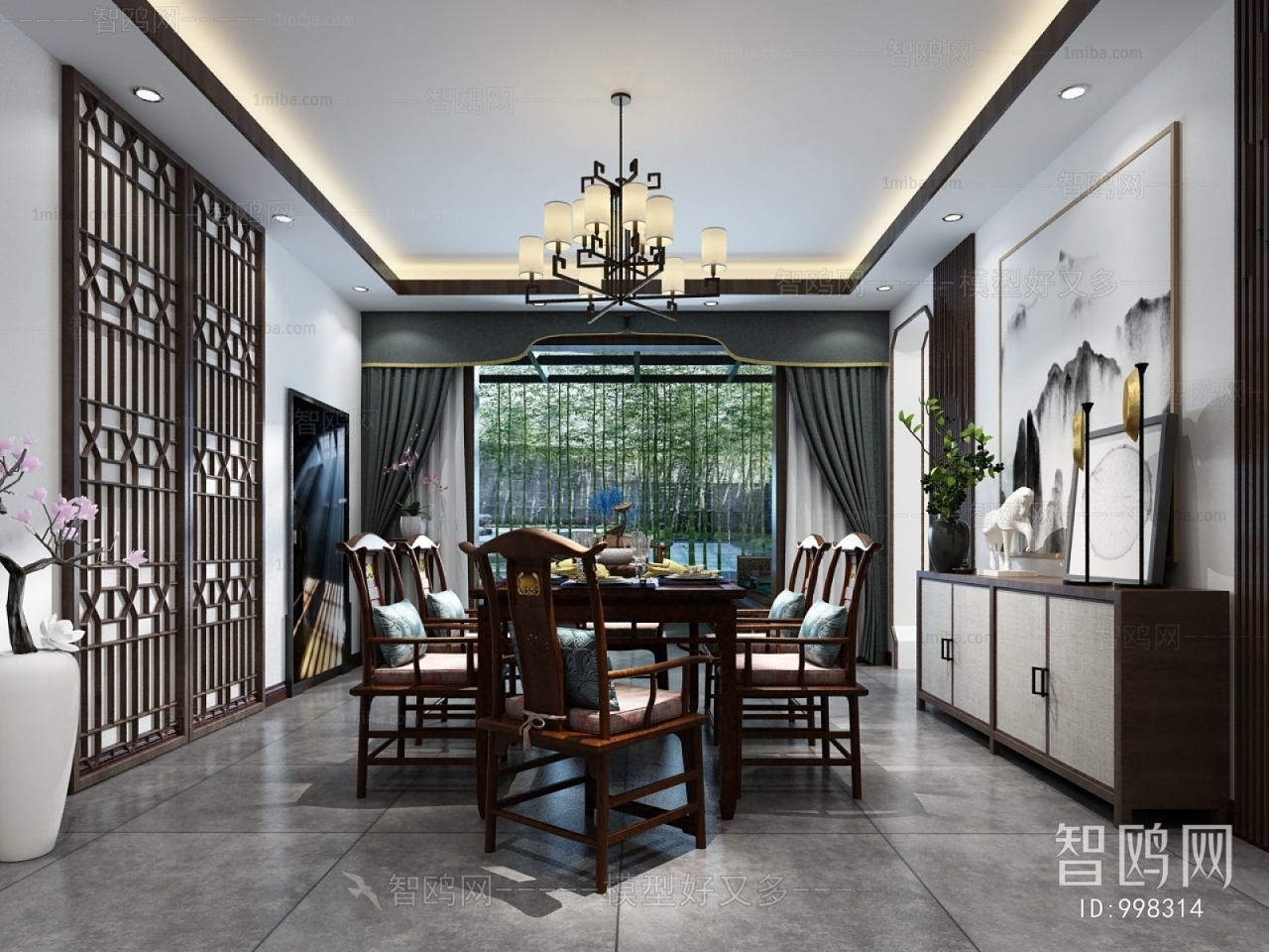 New Chinese Style Dining Room