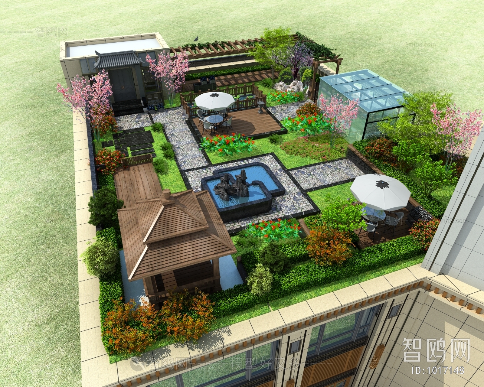 New Chinese Style Courtyard/landscape