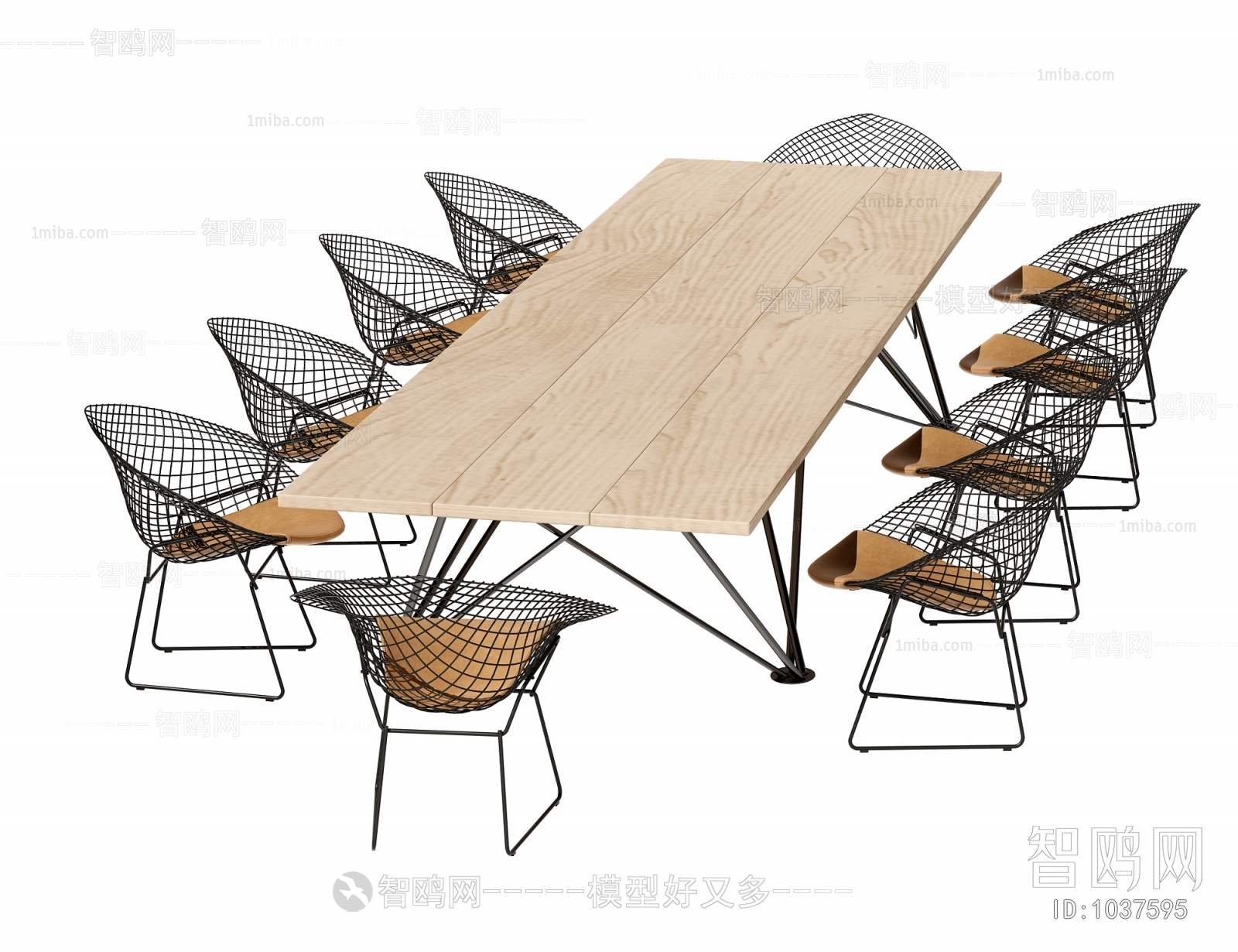 工业风会议桌椅