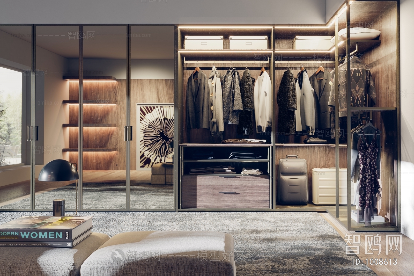 Modern Clothes Storage Area