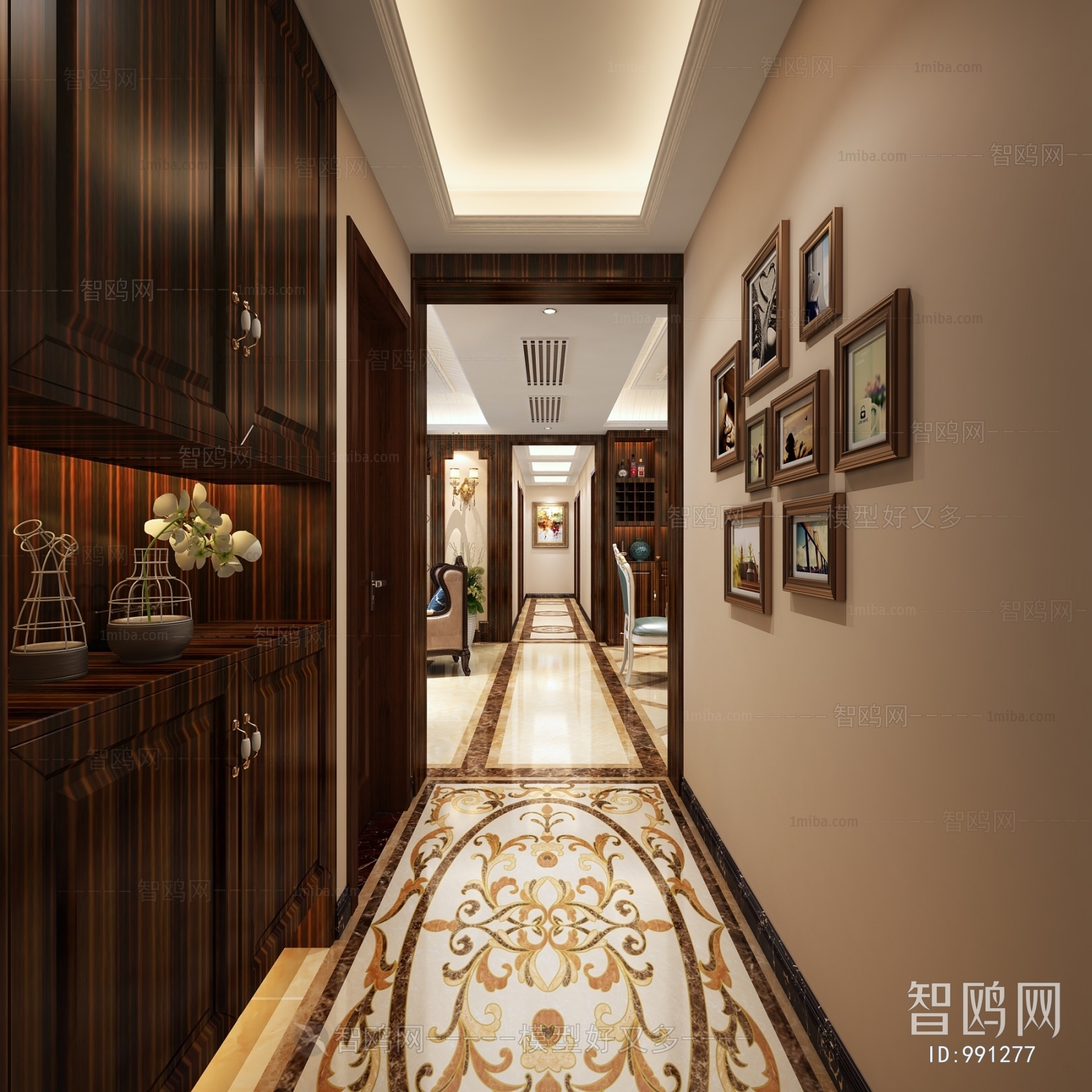 European Style Hallway