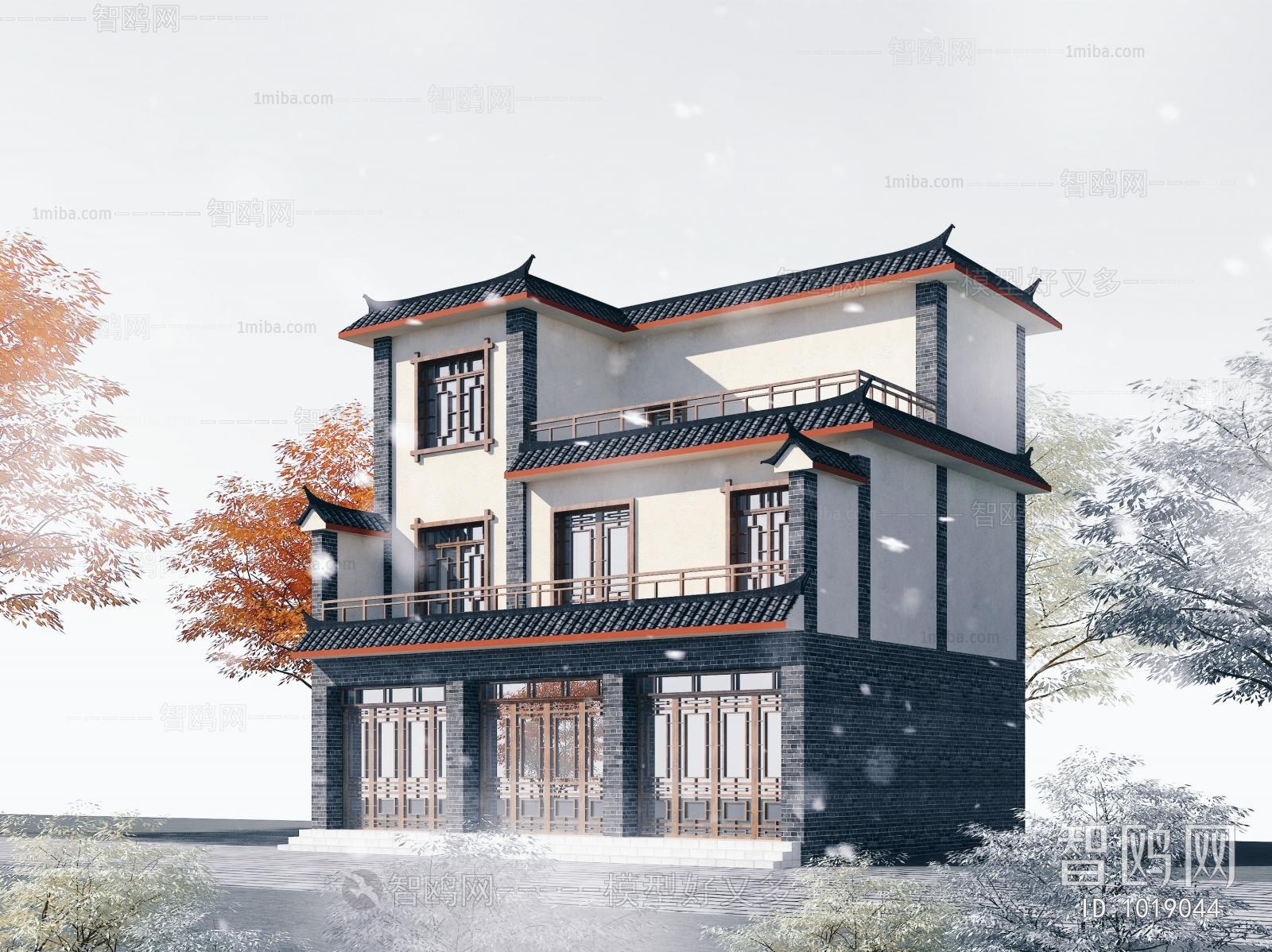 Chinese Style Villa Appearance