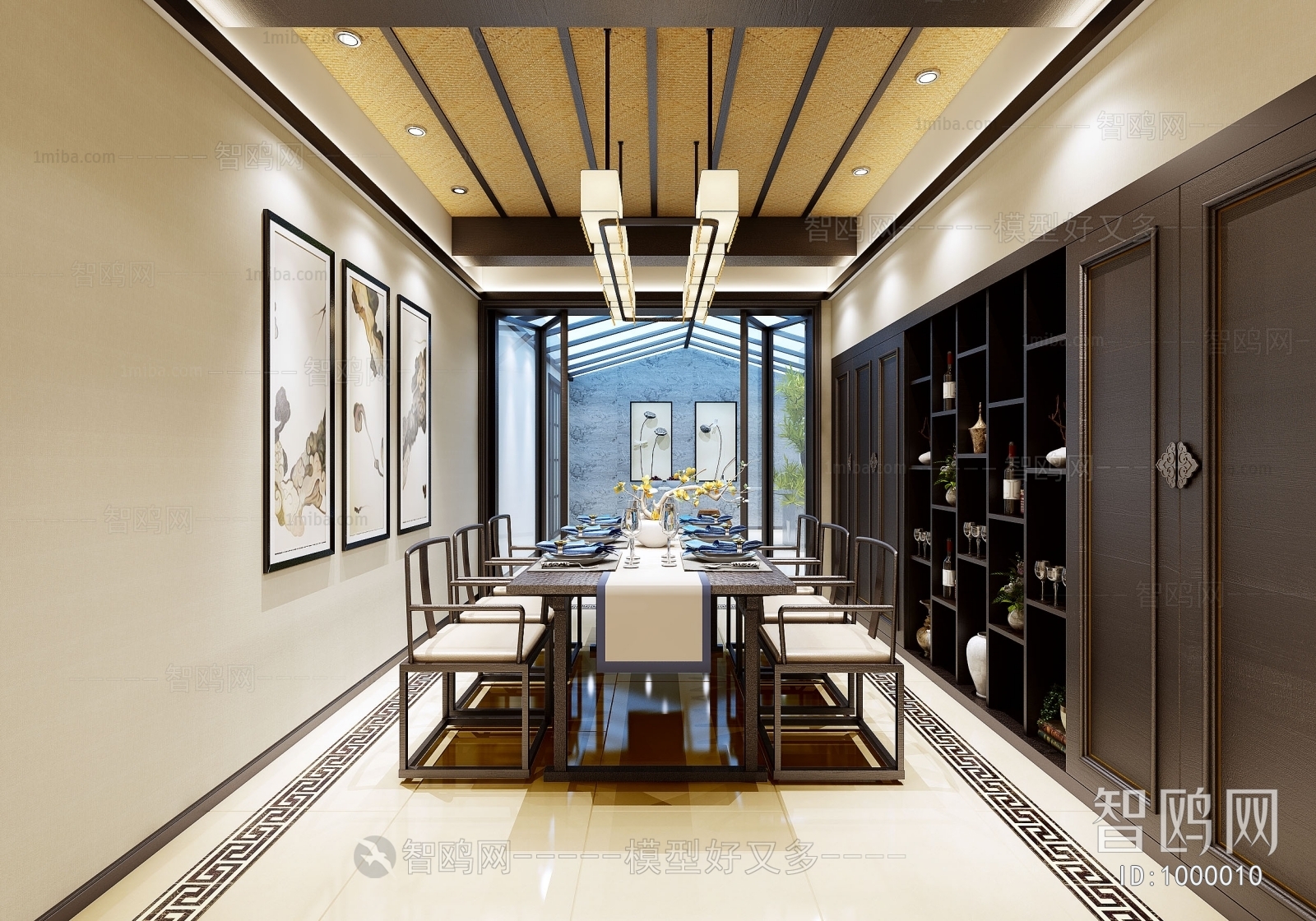 New Chinese Style Dining Room