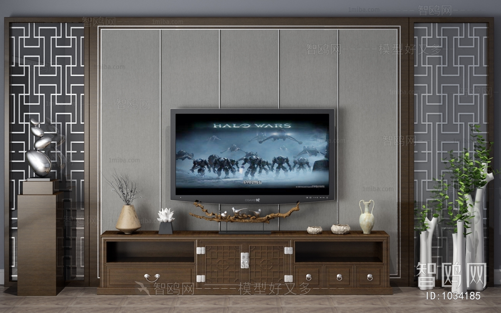 New Chinese Style TV Cabinet