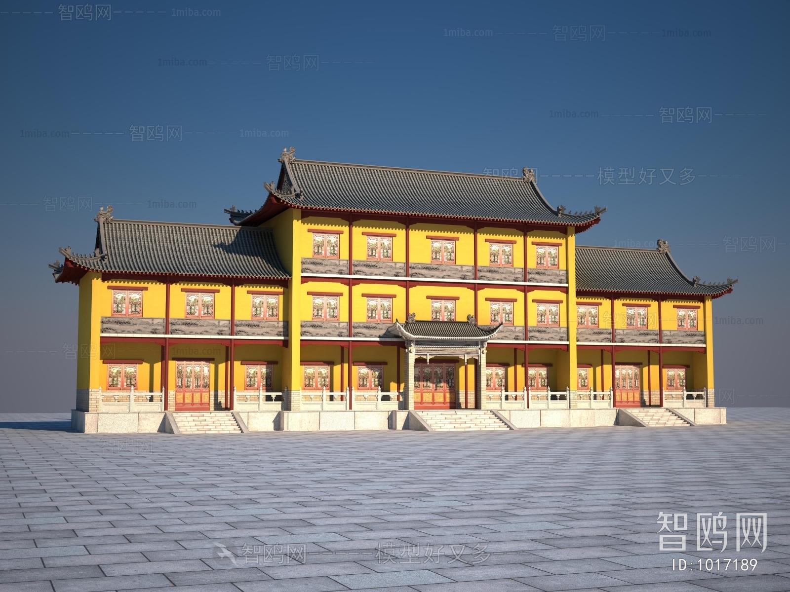 New Chinese Style Ancient Architectural Buildings