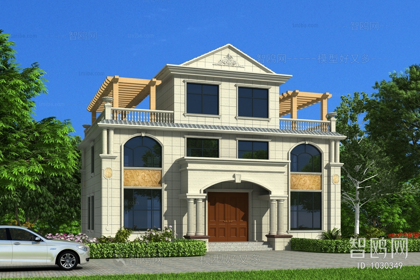 Simple European Style Villa Appearance