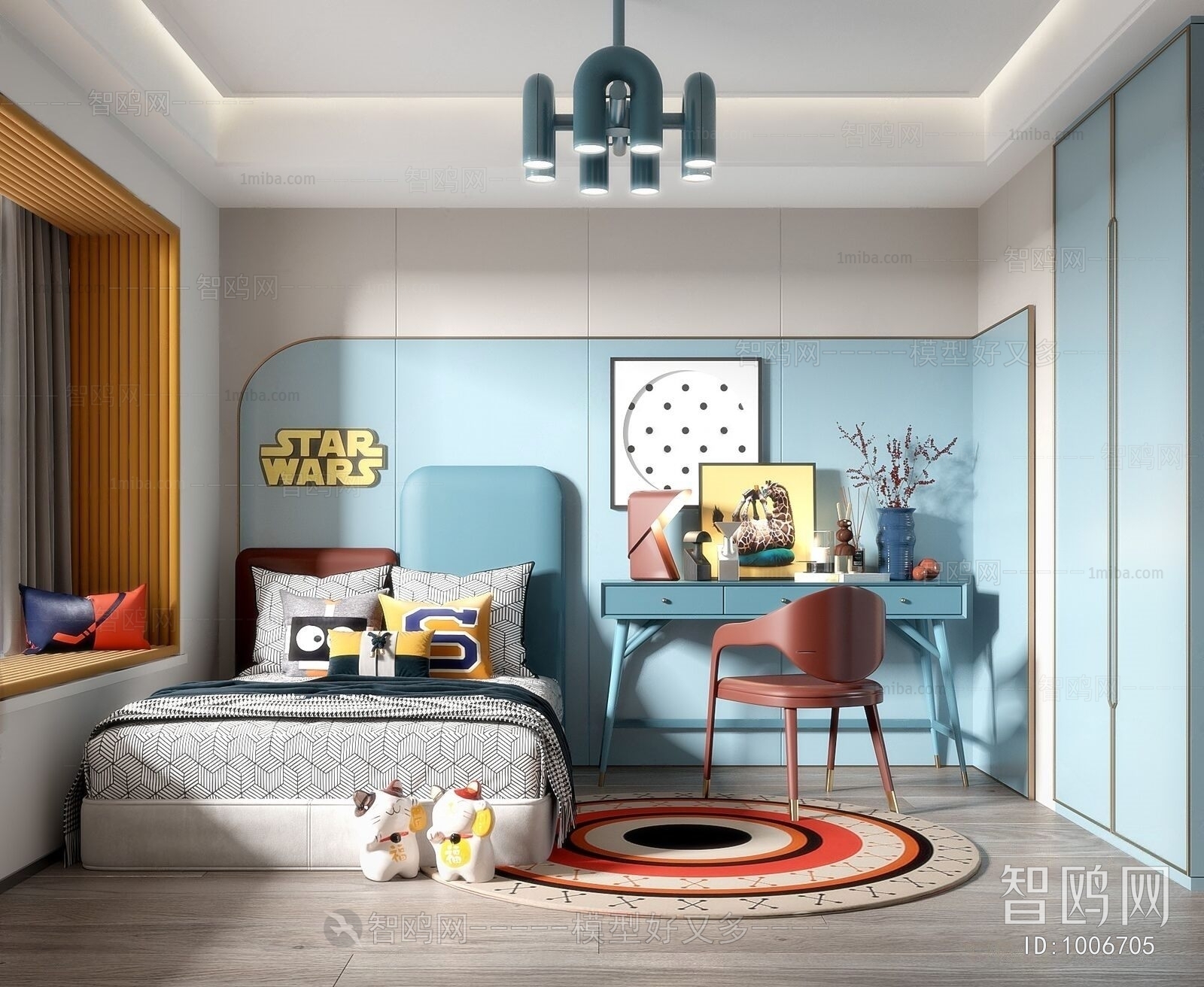 Modern Boy's Room And Son's Room