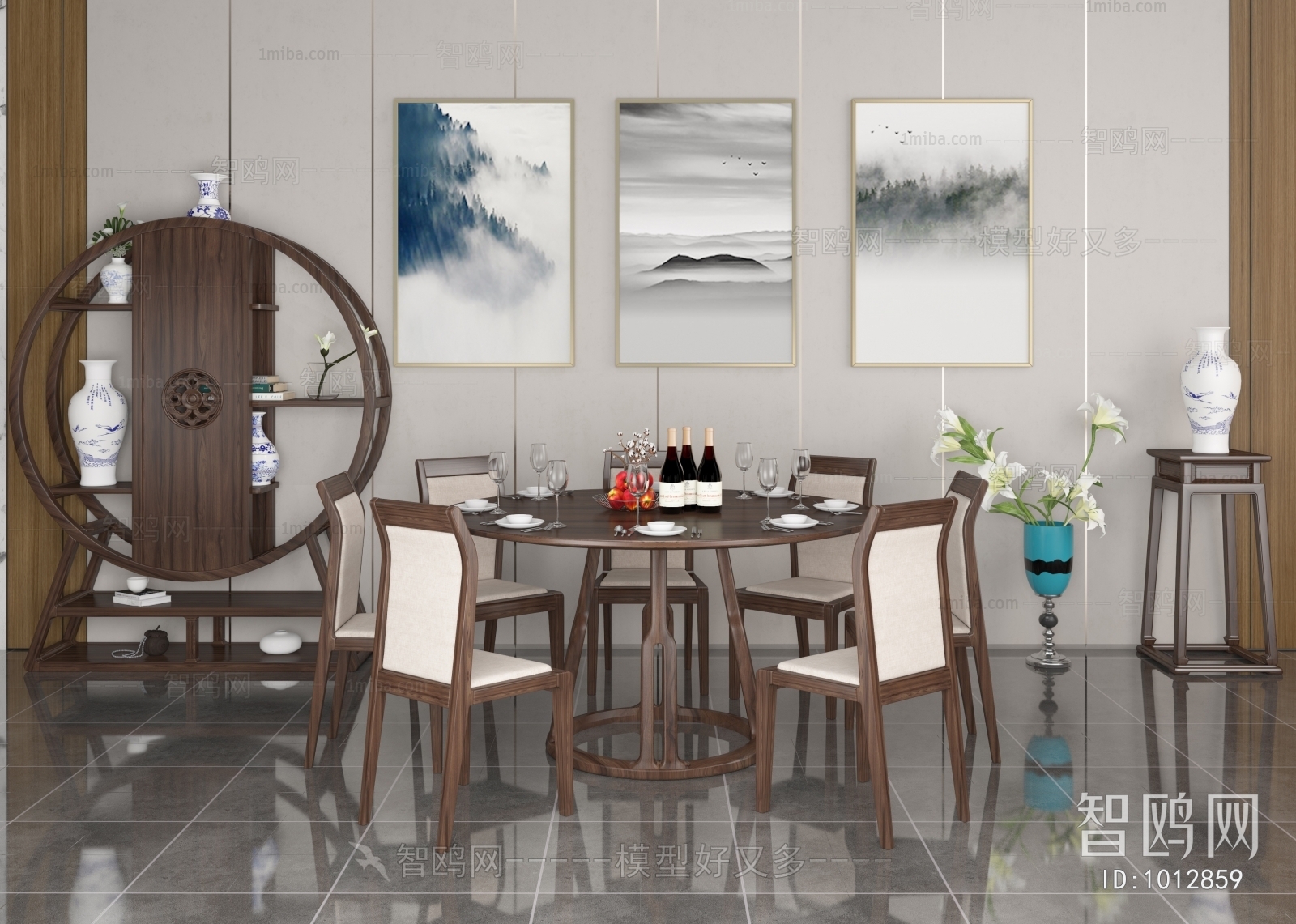 Chinese Style Dining Table And Chairs