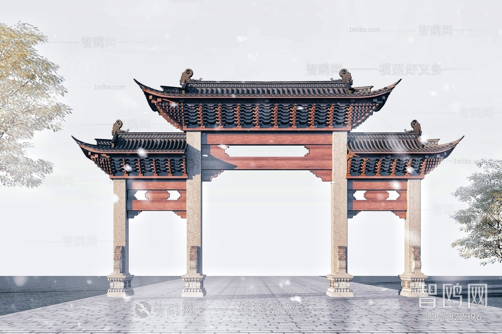 Chinese Style Building Component