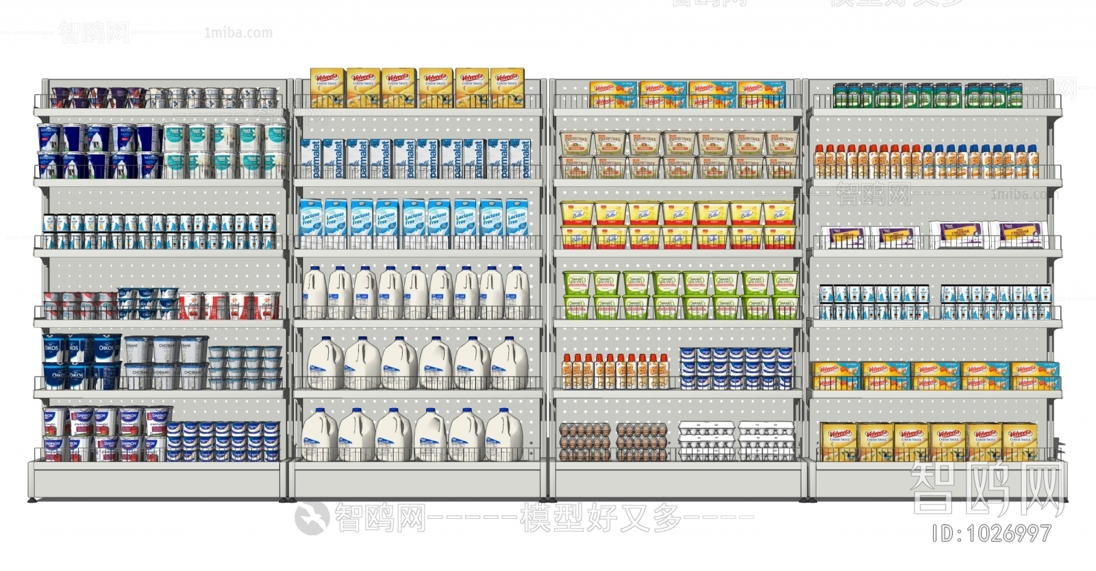 Modern Supermarket Shelf