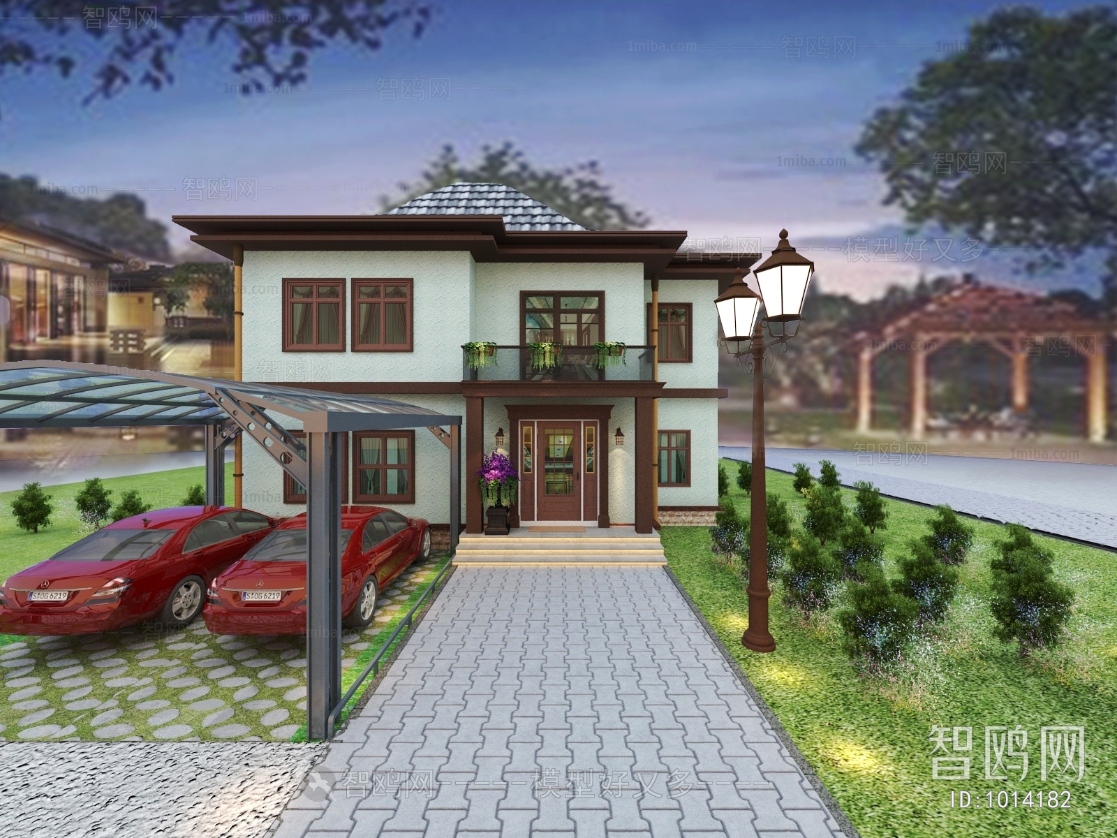 New Chinese Style Villa Appearance