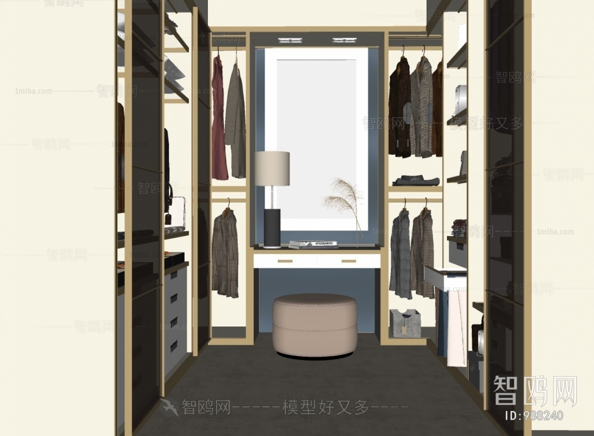 Modern Clothes Storage Area