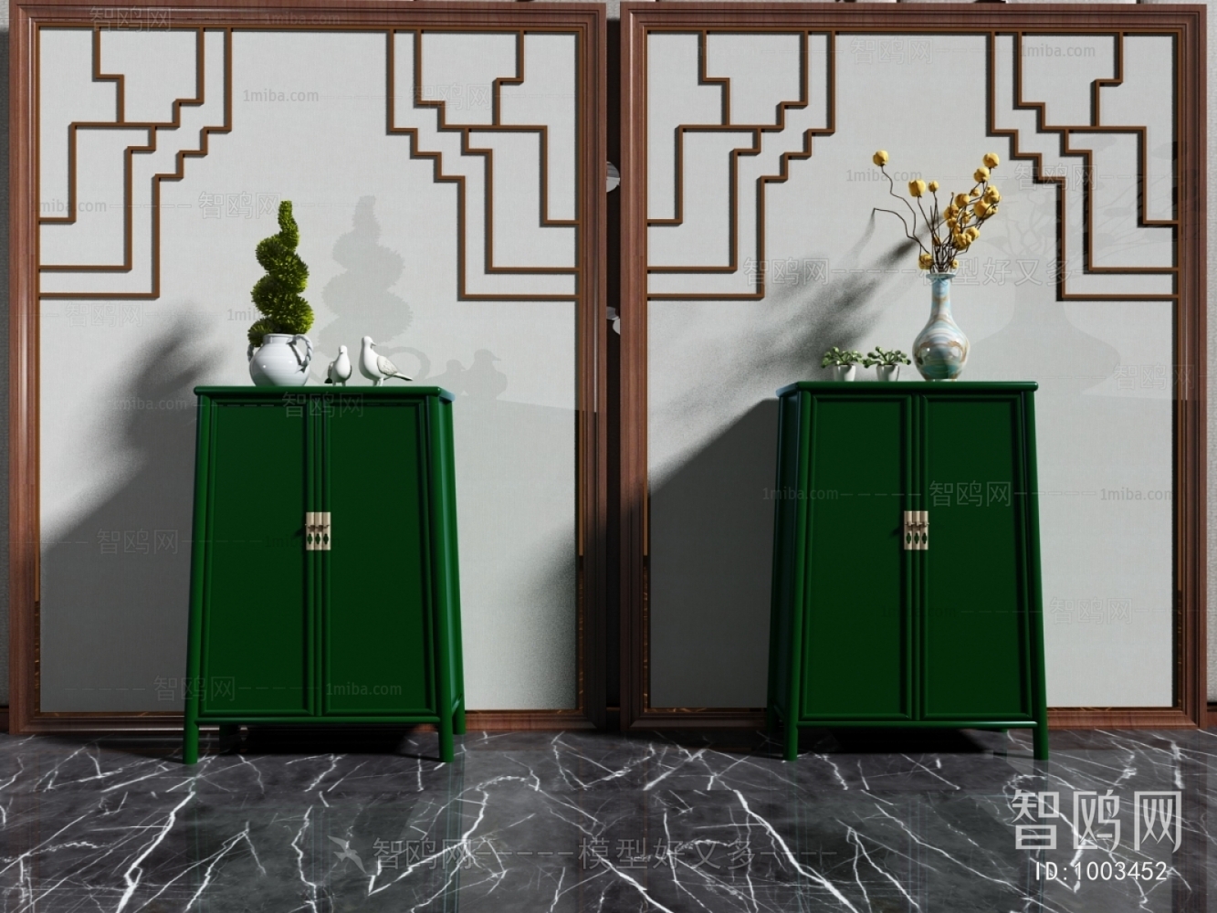 New Chinese Style Side Cabinet