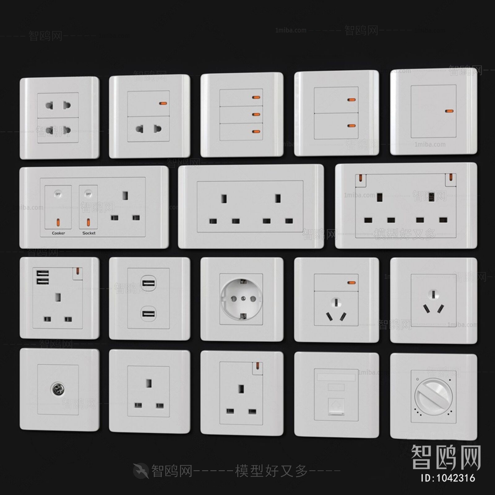 Modern Socket Panel