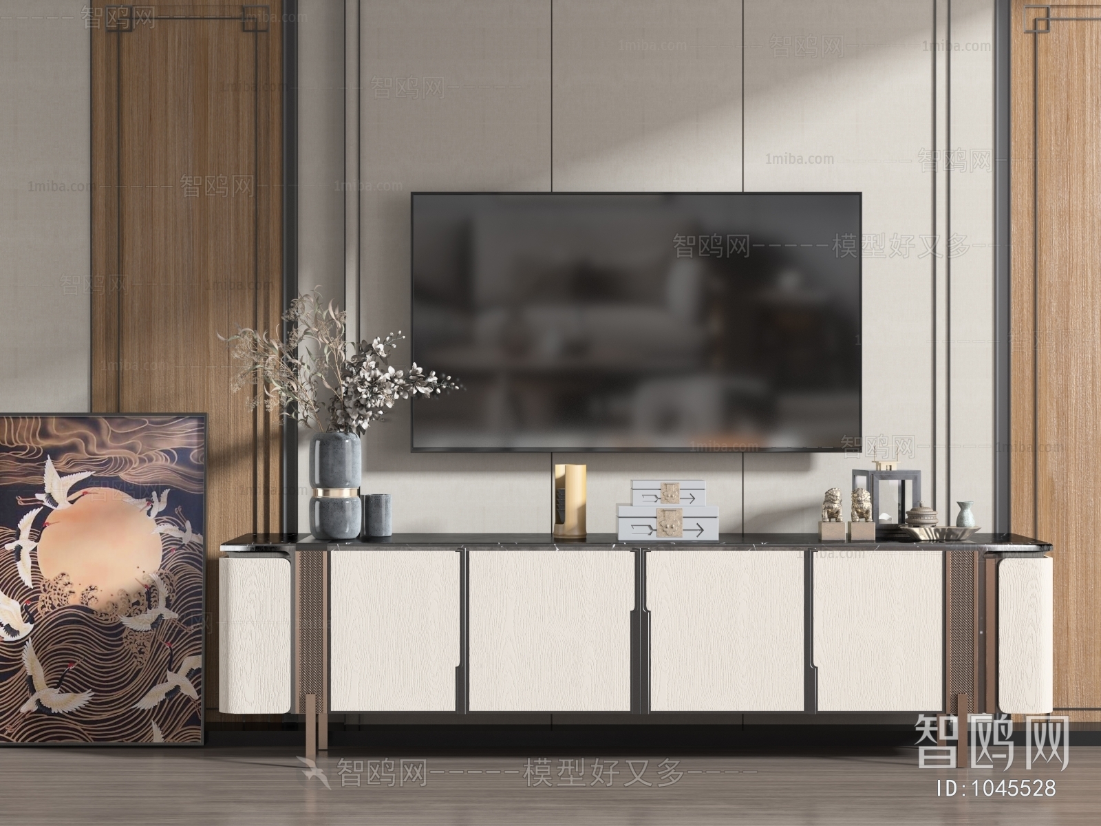 New Chinese Style TV Cabinet