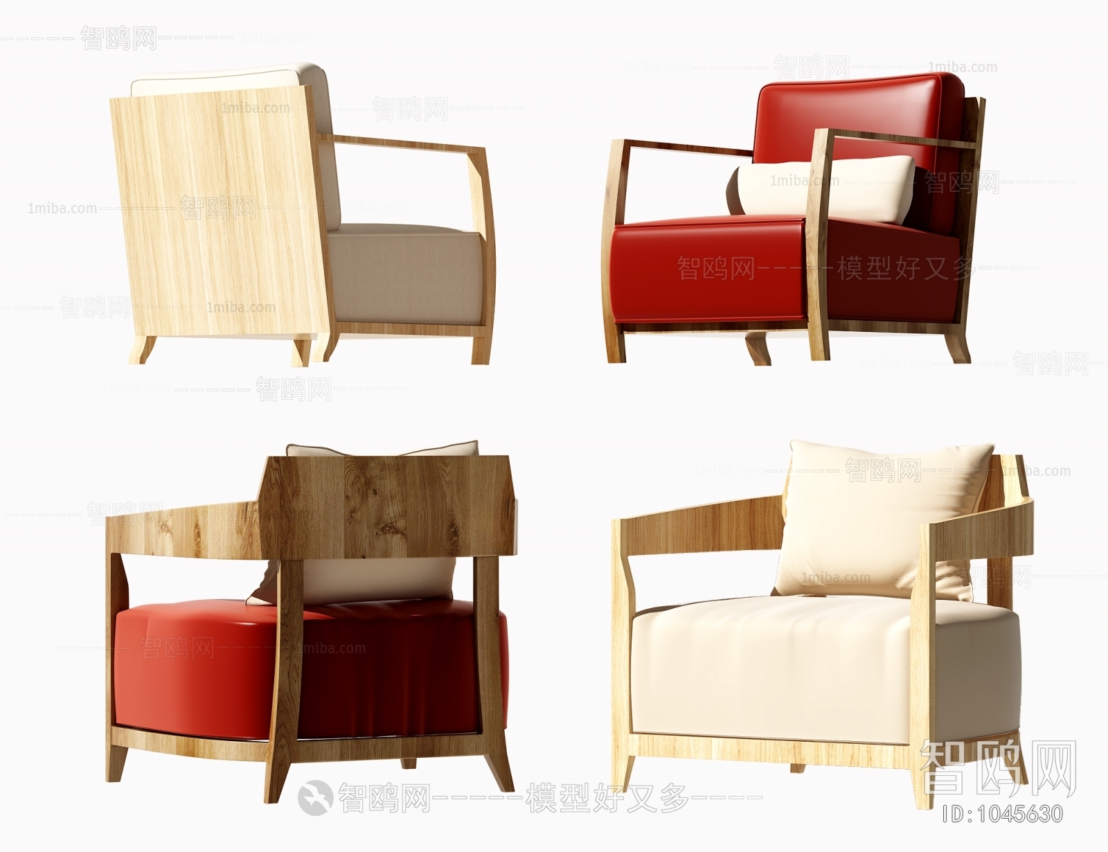 New Chinese Style Single Sofa