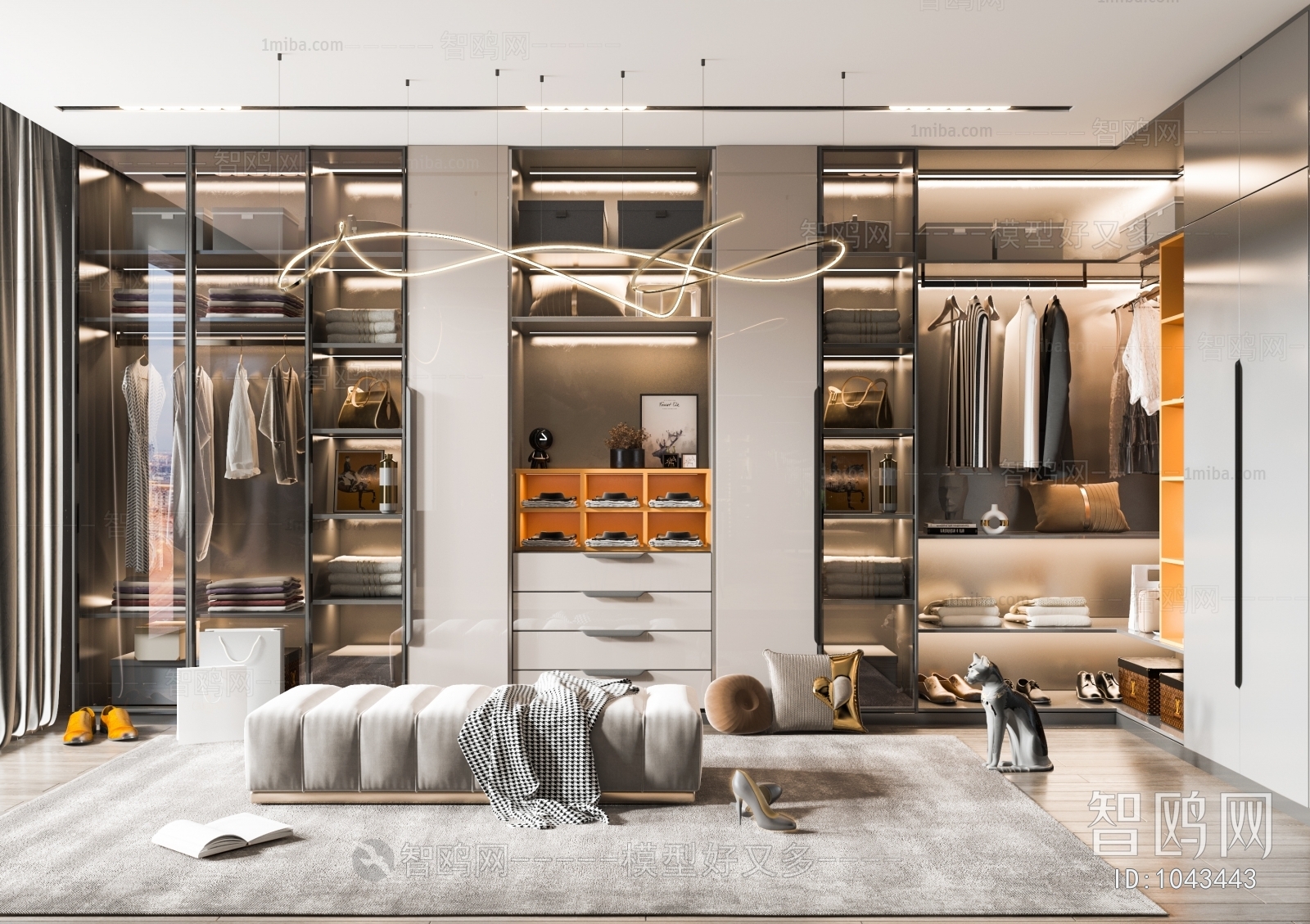 Modern Clothes Storage Area