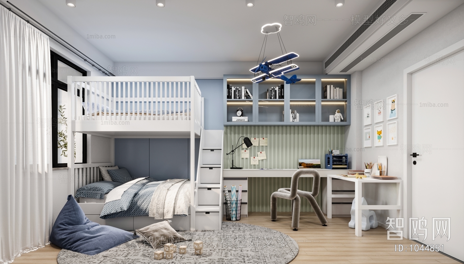 Modern Boy's Room And Son's Room