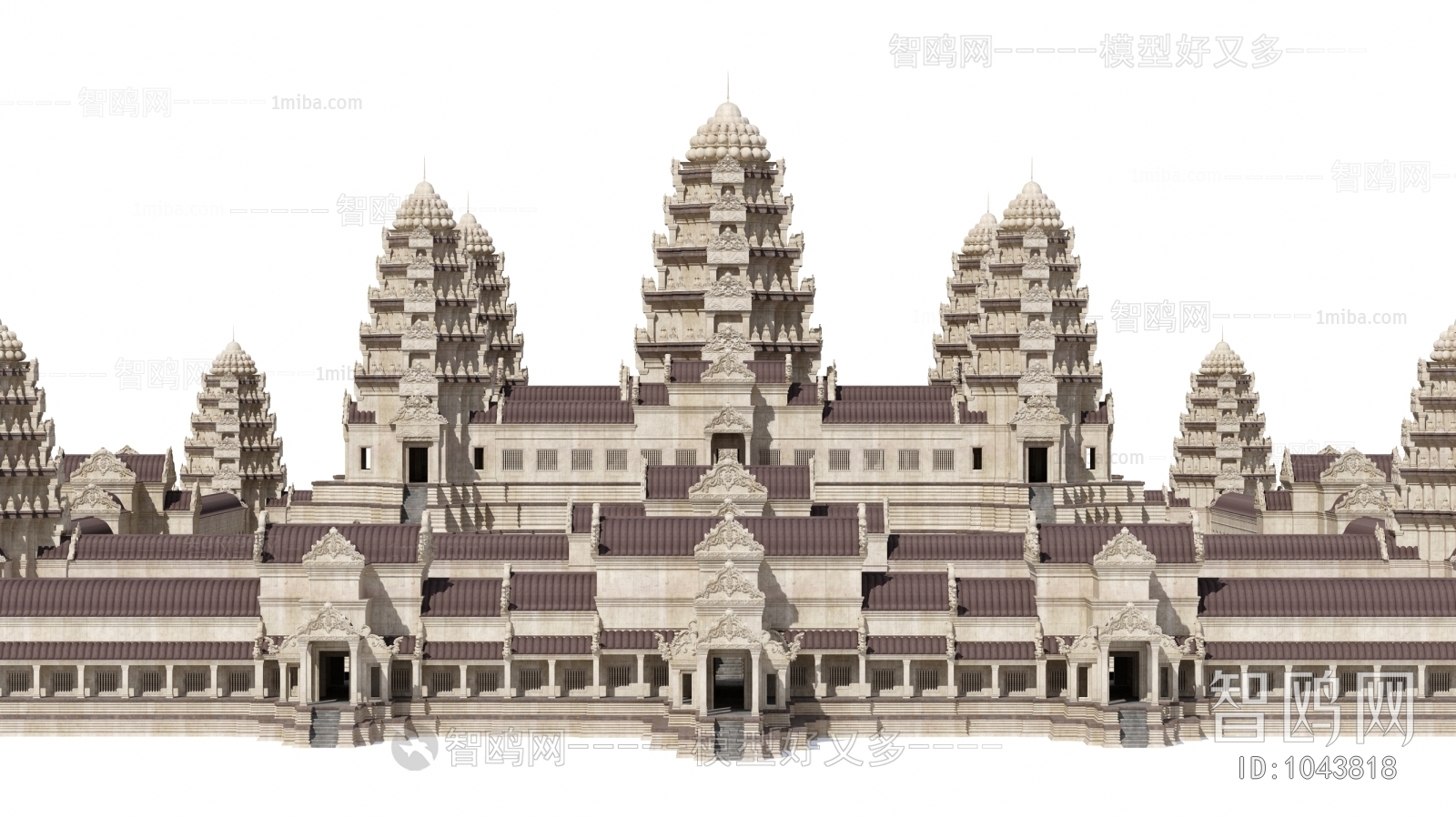 Southeast Asian Style Ancient Architectural Buildings